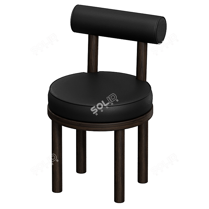 Sleek Moca Chair: Modern Comfort 3D model image 3