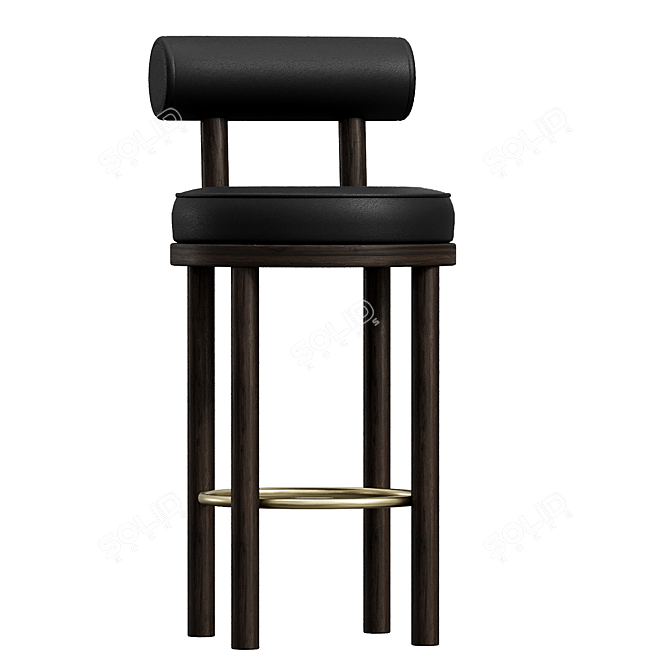 Moca Luxe Bar Stool 3D model image 1