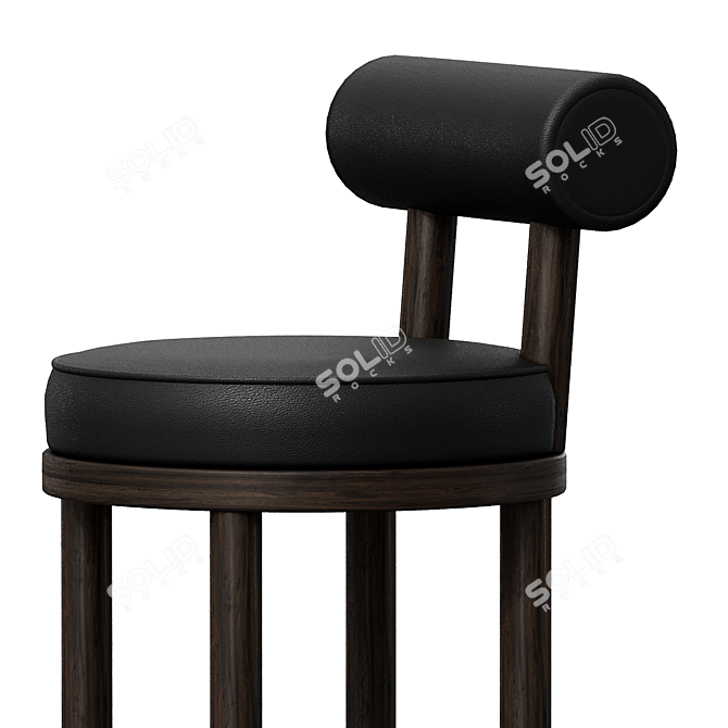 Moca Luxe Bar Stool 3D model image 2