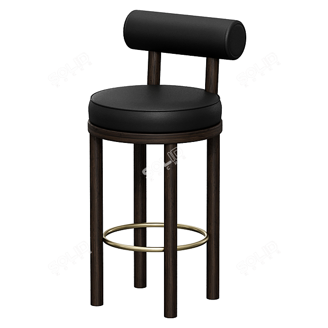 Moca Luxe Bar Stool 3D model image 3