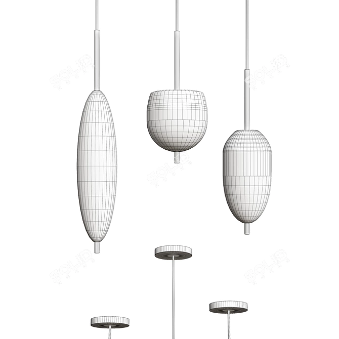 Sleek Malle Design Lamps 3D model image 3
