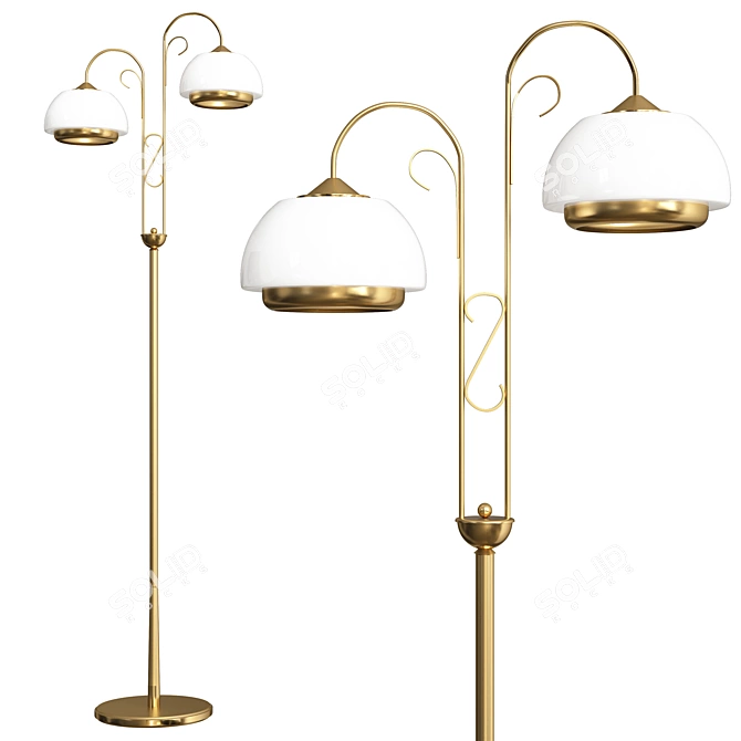 Elegant Alfa Paris Chandelier 3D model image 1