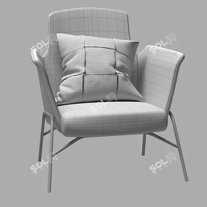 TAIVU Compact Lounge: Sleek and Stylish Seating 3D model image 4