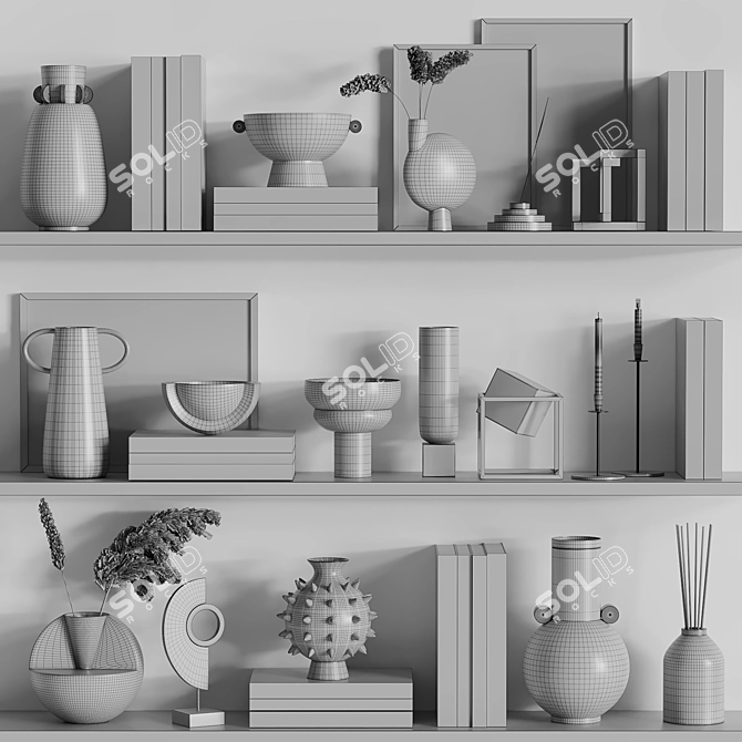 Elegant Decor Set - 13 3D model image 5