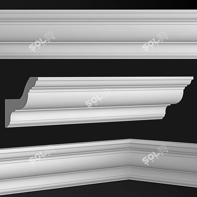 IllumiCrown KS001 Lighted Cornice 3D model image 2