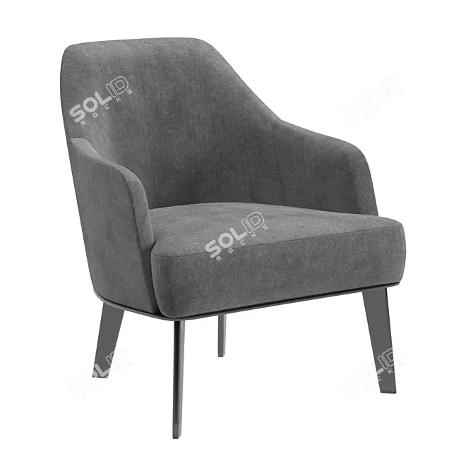 Poliform Jane Armchair: Sleek and Stylish Seating Solution 3D model image 1