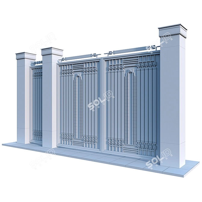Ethnic Style Gates 3D model image 3