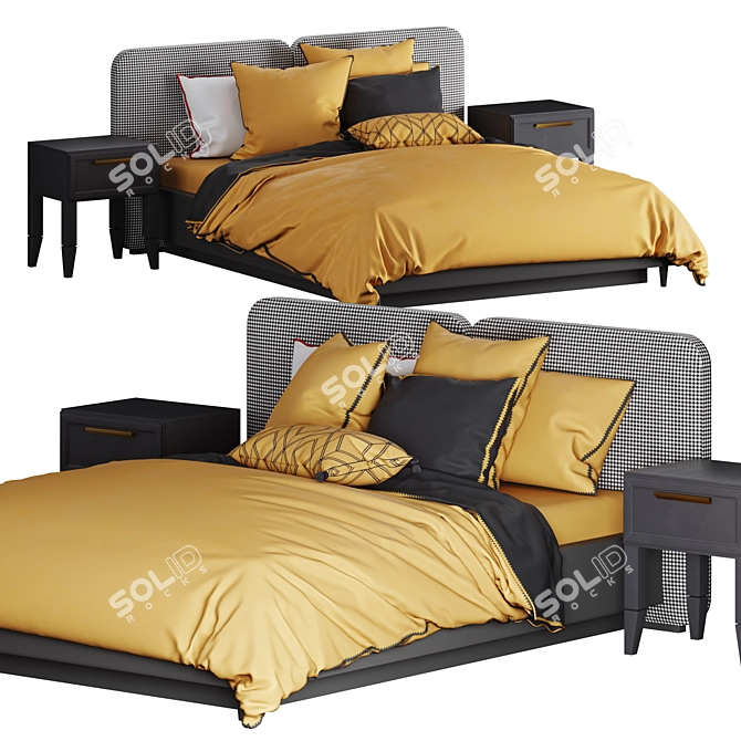 Intro Bed by Angstrem: Modern Elegance 3D model image 1