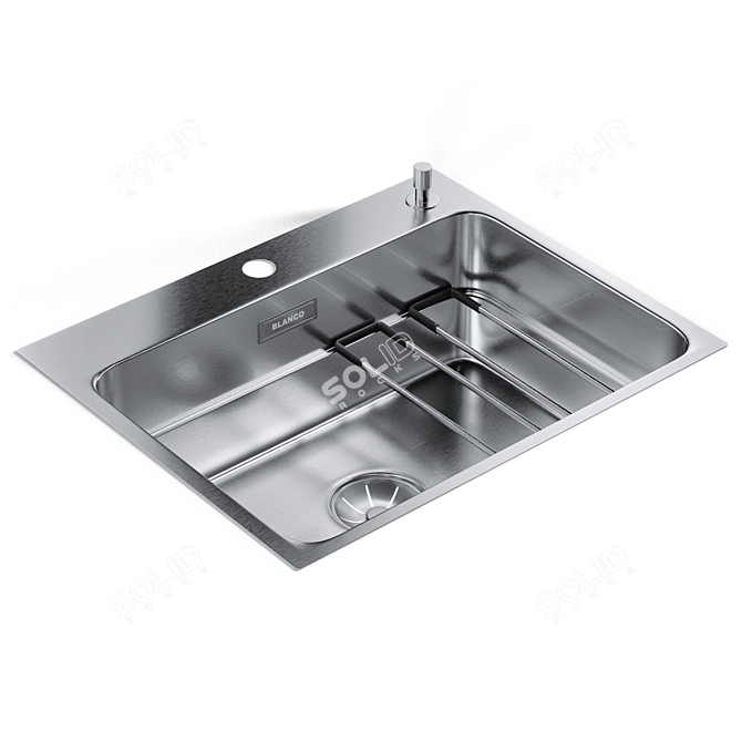Blanco ETAGON 500-IF/A: Sleek and Functional Sink 3D model image 2