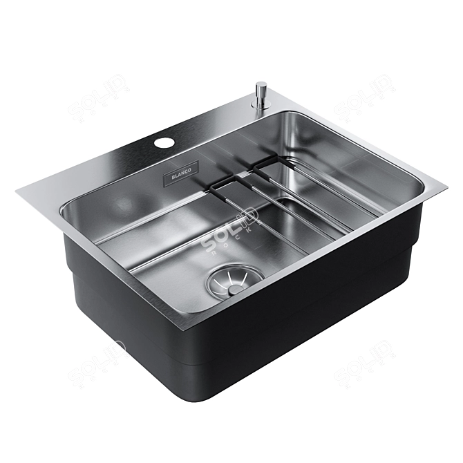 Blanco ETAGON 500-IF/A: Sleek and Functional Sink 3D model image 3
