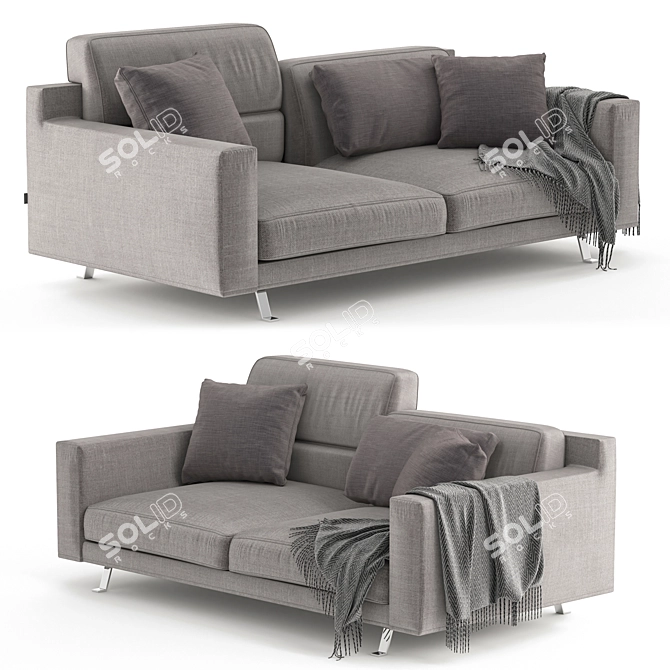 Elegant James Frigerio Sofa 3D model image 1