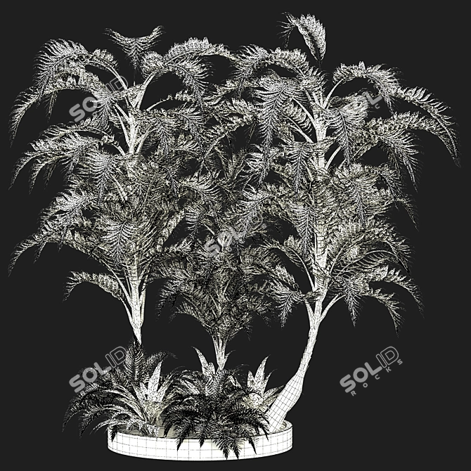 Tropical Garden Set Vol31: Exotic Oasis 3D model image 4