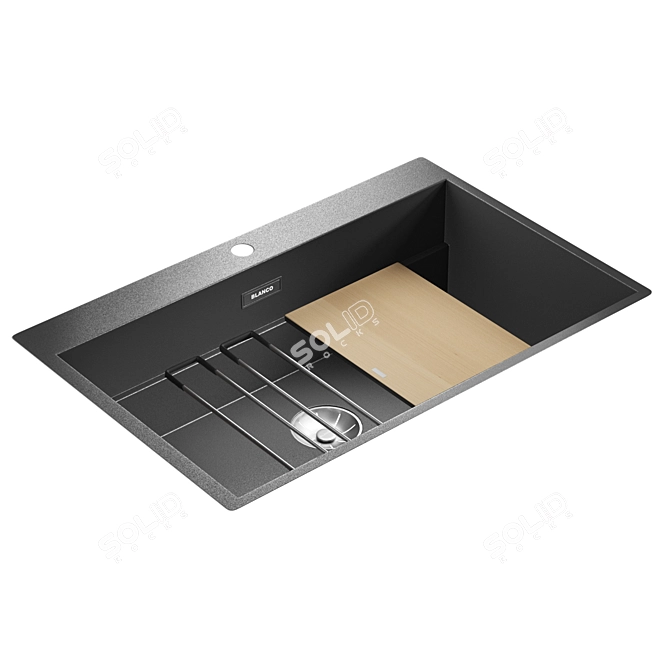 Blanco ETAGON 8 - Premium Stainless Steel Sink 3D model image 2