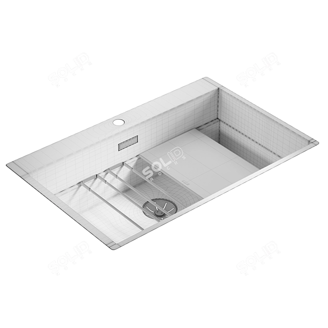 Blanco ETAGON 8 - Premium Stainless Steel Sink 3D model image 4