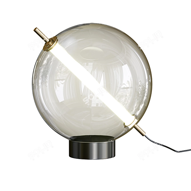 Minimalist Table Lamp: Various Sizes & Formats 3D model image 1