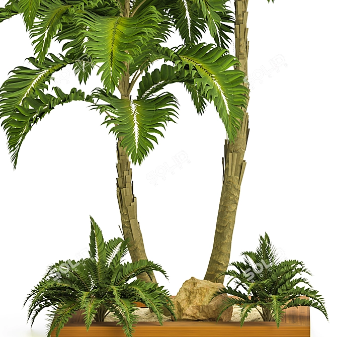 Tropical Garden Set Vol.32 3D model image 2