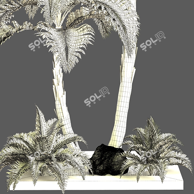 Tropical Garden Set Vol.32 3D model image 3