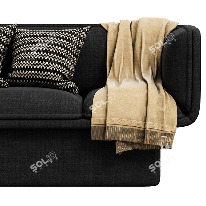 Modern Blue Block Sofa, Studio Mut 3D model image 4