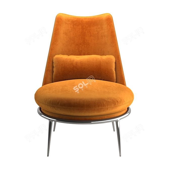 Aurora Cantori Armchair: Stylish and Comfortable 3D model image 2