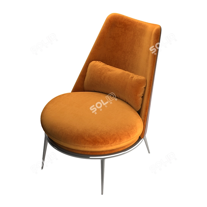 Aurora Cantori Armchair: Stylish and Comfortable 3D model image 3