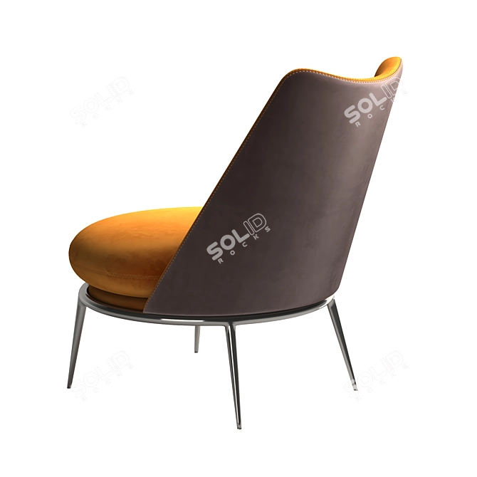 Aurora Cantori Armchair: Stylish and Comfortable 3D model image 4