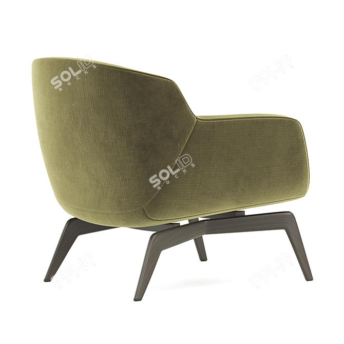 Sleek Minotti BELT: Modern Armchair 3D model image 4