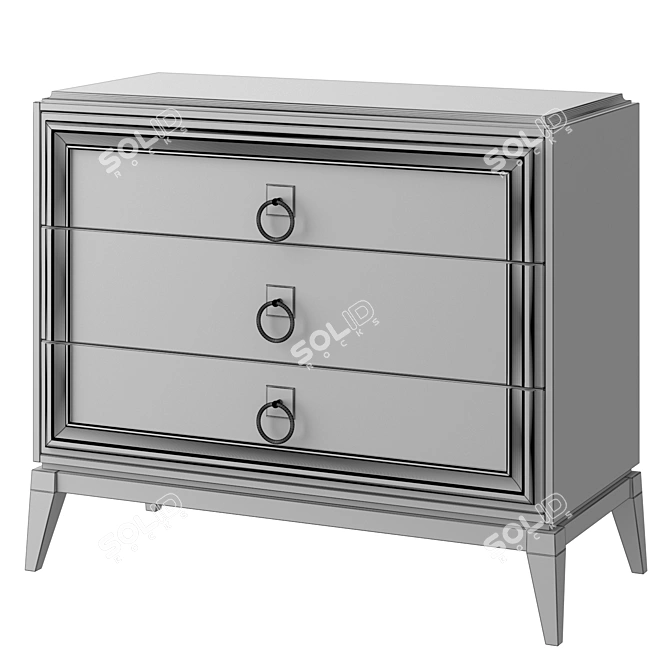 Elegante Chest of Drawers: Sleek and Stylish 3D model image 3