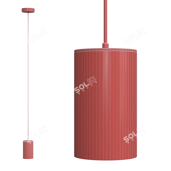 Contemporary Tex Design Lamp 3D model image 2