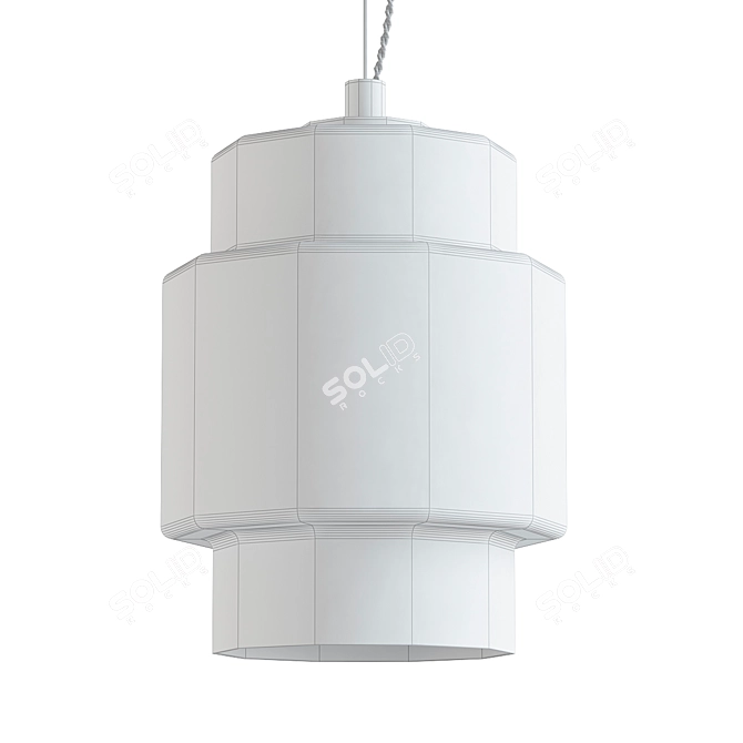 Ebbot Glass Pendant Light: Elegant Illumination for Modern Spaces 3D model image 2