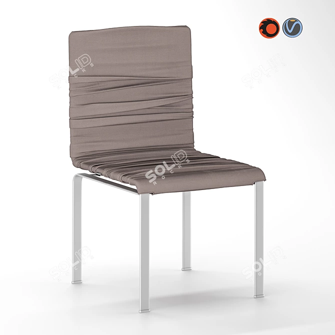 Lago's Dangla Chair: A Stylish Italian Masterpiece 3D model image 6