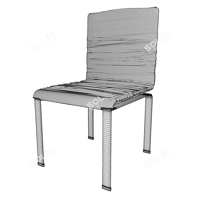 Lago's Dangla Chair: A Stylish Italian Masterpiece 3D model image 10