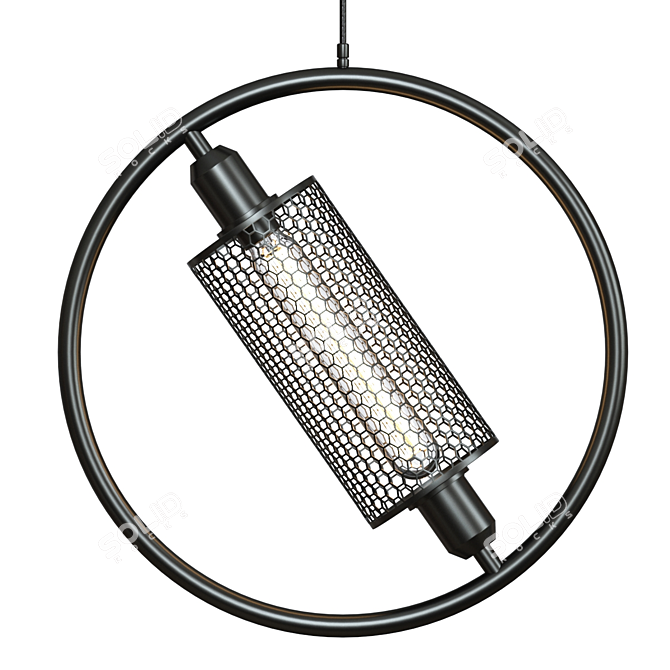 Modern Resistance LED Lamp 3D model image 3