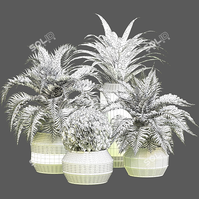 Versatile Outdoor Plant Design 3D model image 4