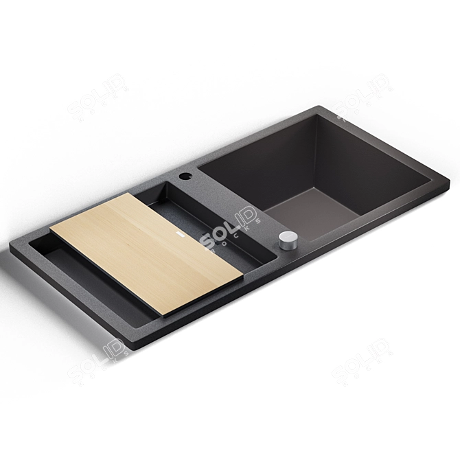 Sleek Blanco ETAGON 8 Sink 3D model image 2