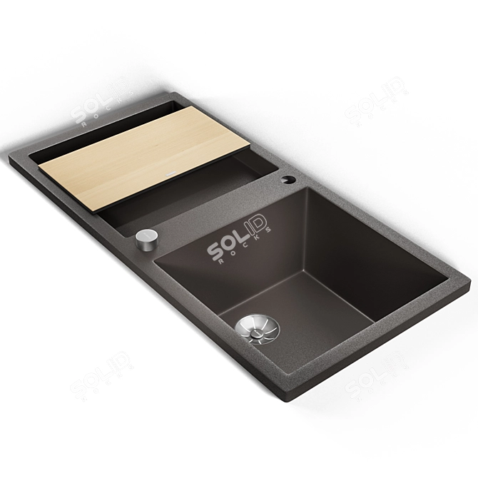 Sleek Blanco ETAGON 8 Sink 3D model image 3