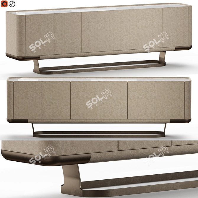 Elegant Longhi Concord Sideboard 3D model image 1