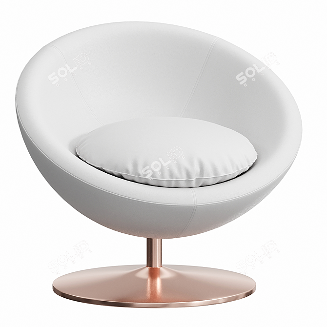 Modern Swivel Chair: Urban Outfitters Josey 3D model image 1