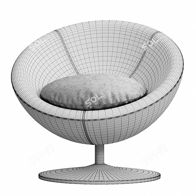 Modern Swivel Chair: Urban Outfitters Josey 3D model image 3