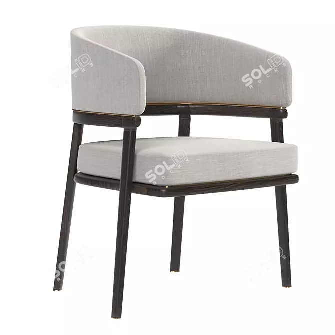 Modern Mark Aster Dining Chair 3D model image 1