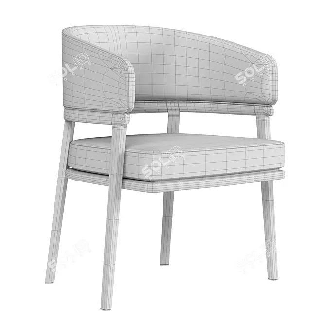Modern Mark Aster Dining Chair 3D model image 2