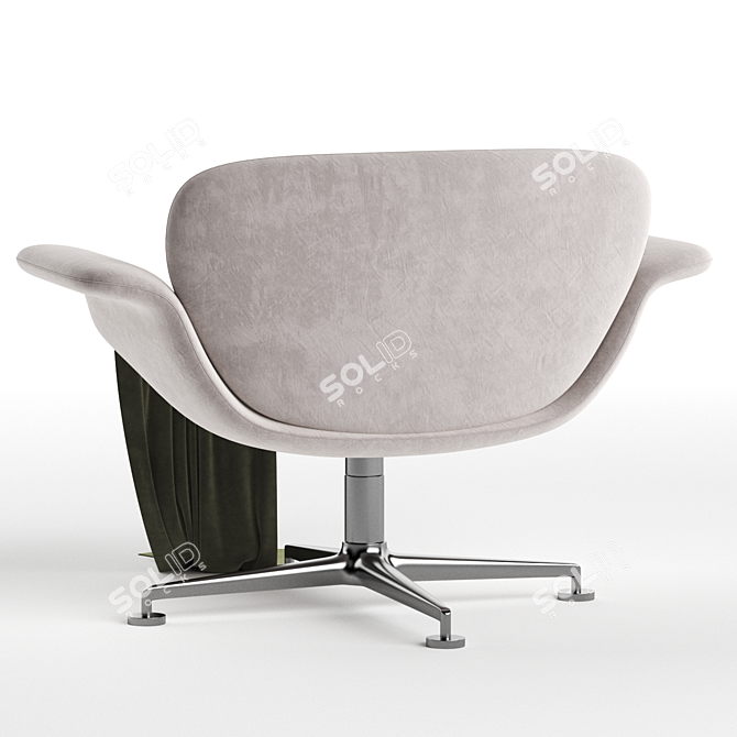 Versatile Swivel Lounge Chair 3D model image 3