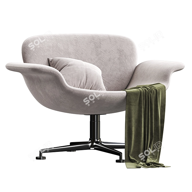 Versatile Swivel Lounge Chair 3D model image 6