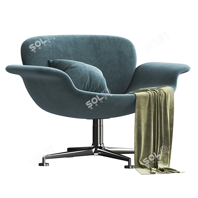 Versatile Swivel Lounge Chair 3D model image 7