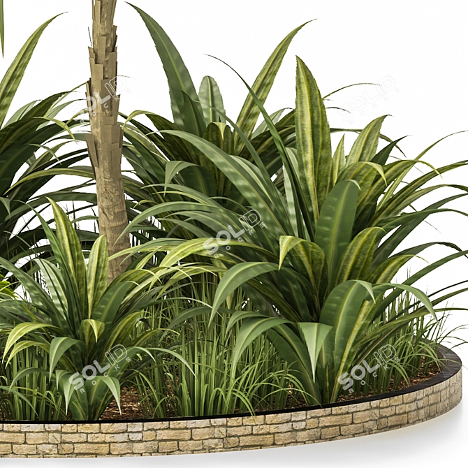 Tropical Garden Set 2015 3D model image 2