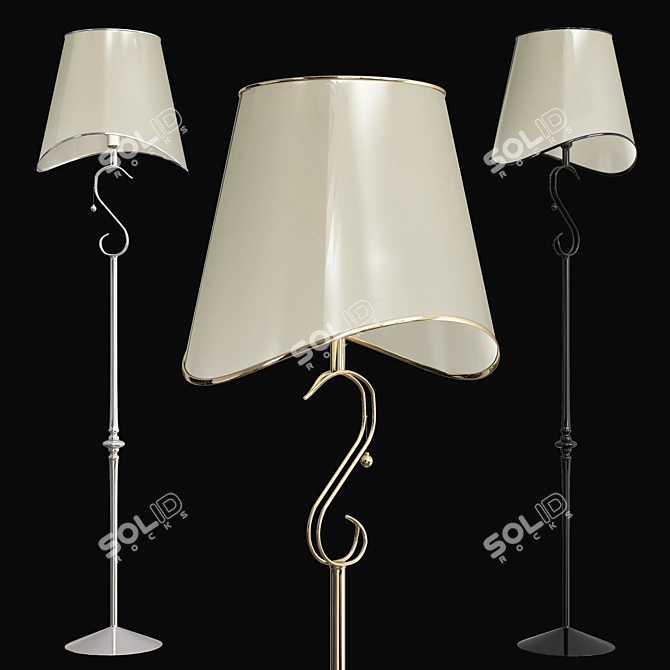 Sleek Hiper Lucy Floor Lamp 3D model image 2