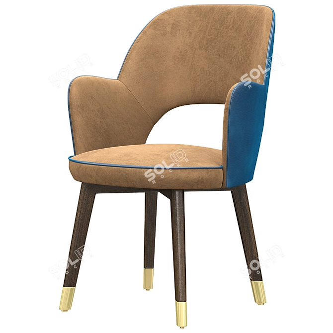  Colette Chair Arms - Stylish 3D model with high-res textures 3D model image 1