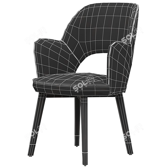  Colette Chair Arms - Stylish 3D model with high-res textures 3D model image 6