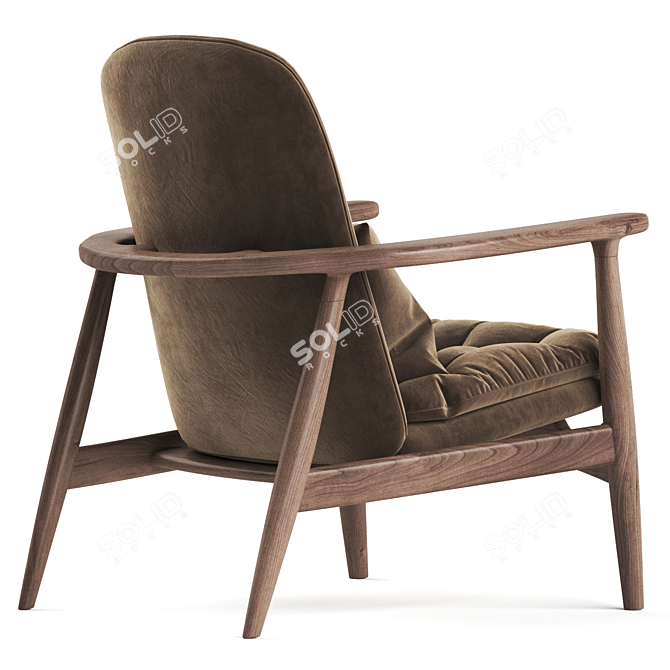 MARGARET Armchair: Sleek and Stylish Seating 3D model image 2