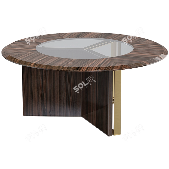 Sleek Howard Center Table 3D model image 1