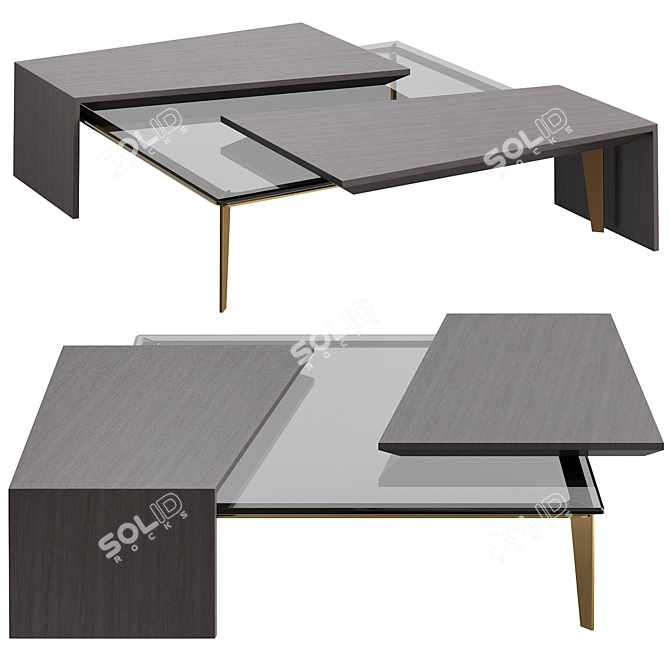 Sleek Pawson Center Table 3D model image 3